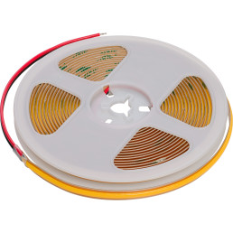 LED juosta, 5m ritė, 12Vdc, 13W/ m, COB 528LED/ m, 1100lm, šaltai balta 6500K, IP20, FREE CUT