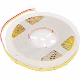 LED juosta, 5m ritė, 24Vdc, 14W/ m, COB 608LED/ m, 1400lm, CCT 2700K - 6500K, IP20, 180°