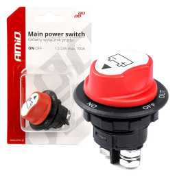 Mechaninis masės jungiklis 12V/ 32V 100A (maks. 500A) AMiO