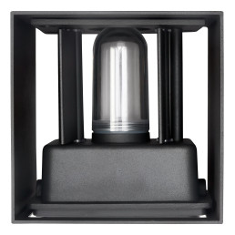 Sieninis lauko šviestuvas CUBE G9 IP65, reguliuojamo švietimo kampo, pilkos spalvos