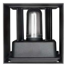 Sieninis lauko šviestuvas CUBE G9 IP65, reguliuojamo švietimo kampo, pilkos spalvos