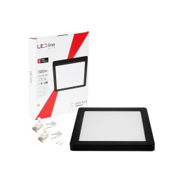 LED panelė universali EASY FLEX 12-15-18W CCT 1440lm, kvadratinė, juoda