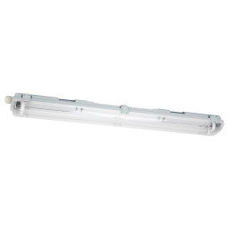 Hermetinis šviestuvas VANTO 2xT8 IP65 60cm pilkas ABS/ PS su reflektorium