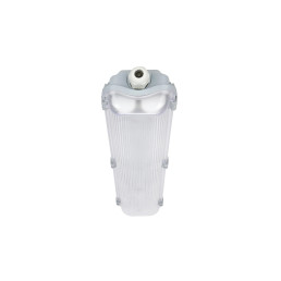 Hermetinis šviestuvas VANTO 2xT8 IP65 60cm pilkas ABS/ PS su reflektorium