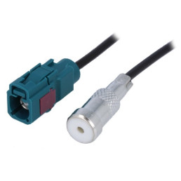 Antenos perėjimas FAKRA kištukas - ISO lizdas, kabelio ilgis 23cm