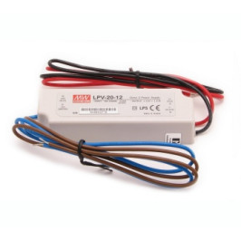 Impulsinis maitinimo šaltinis LED 12V 1.67A, IP67, MEAN WELL