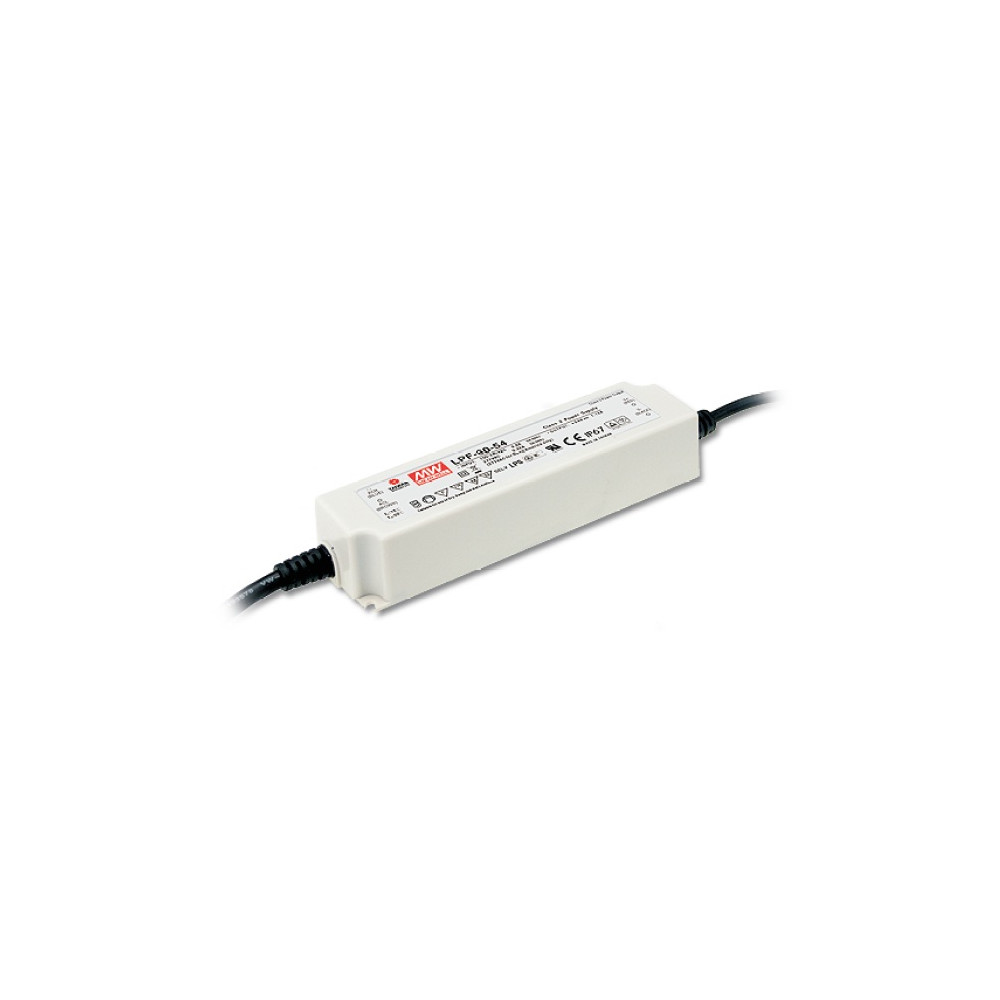 Impulsinis maitinimo šaltinis LED 12V 5A, PFC, IP67, MEAN WELL