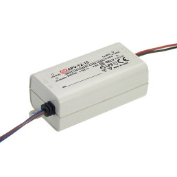 Impulsinis maitinimo šaltinis LED 24V 0.5A, MEAN WELL