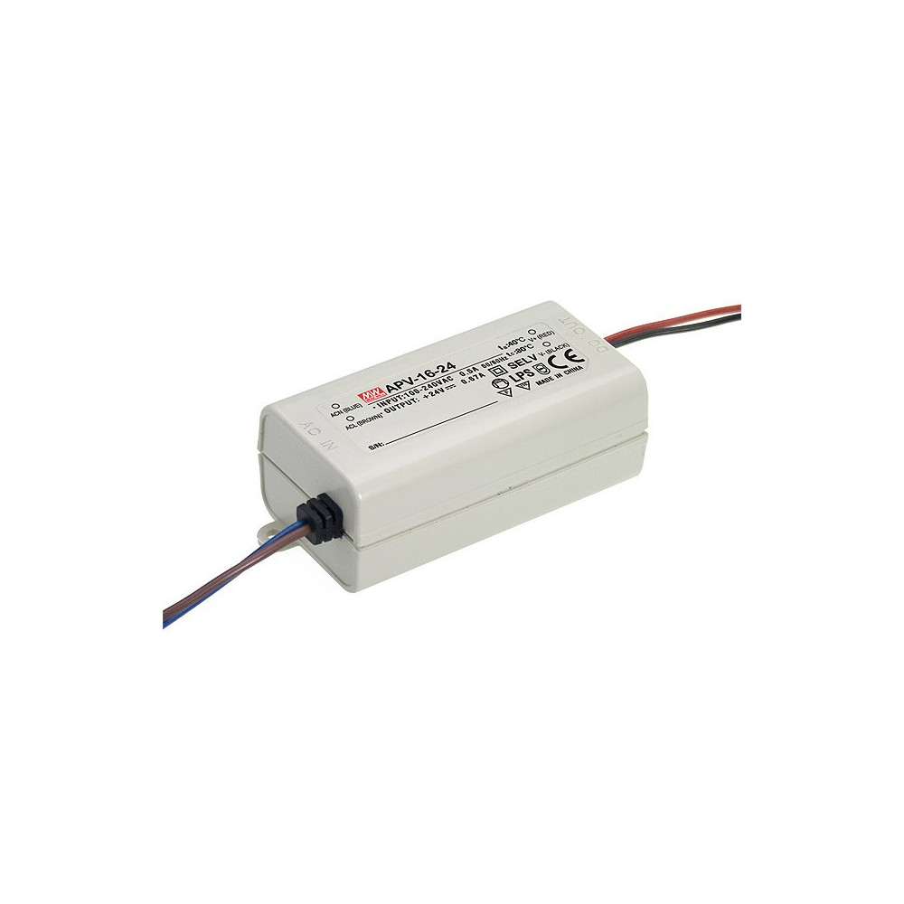 Impulsinis maitinimo šaltinis LED 24V 0.67A, MEAN WELL