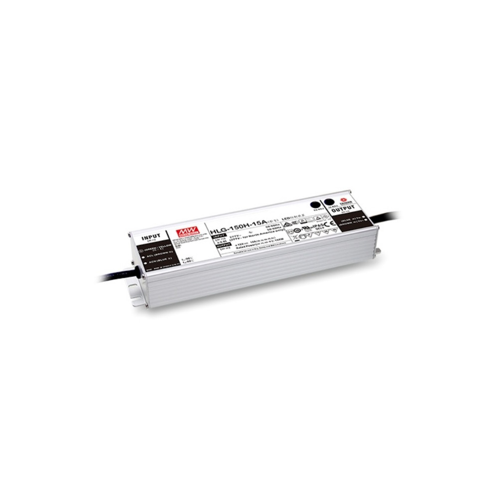 Impulsinis maitinimo šaltinis LED 12V 12.5A, valdomas, PFC, IP67, MEAN WELL