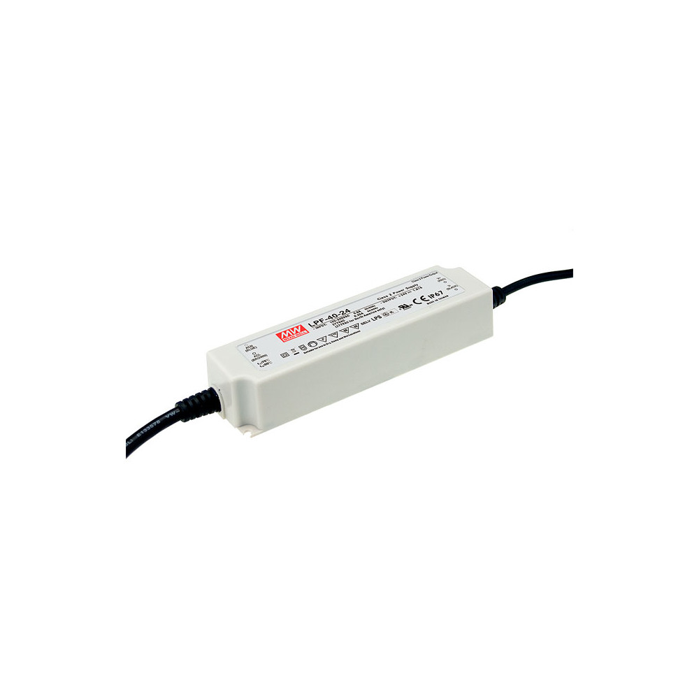 Impulsinis maitinimo šaltinis LED 42V 0.96A, valdomas, PFC, IP67, MEAN WELL