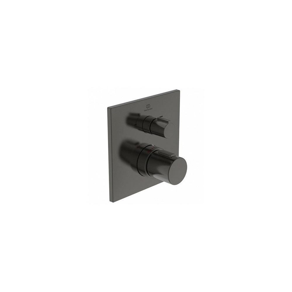 Ideal Standard Ceratherm C100 potinkinis termostatinis maišytuvas dušui ir voniai išorinė dalis matinė juoda