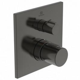 Ideal Standard Ceratherm C100 potinkinis termostatinis maišytuvas dušui ir voniai išorinė dalis matinė juoda