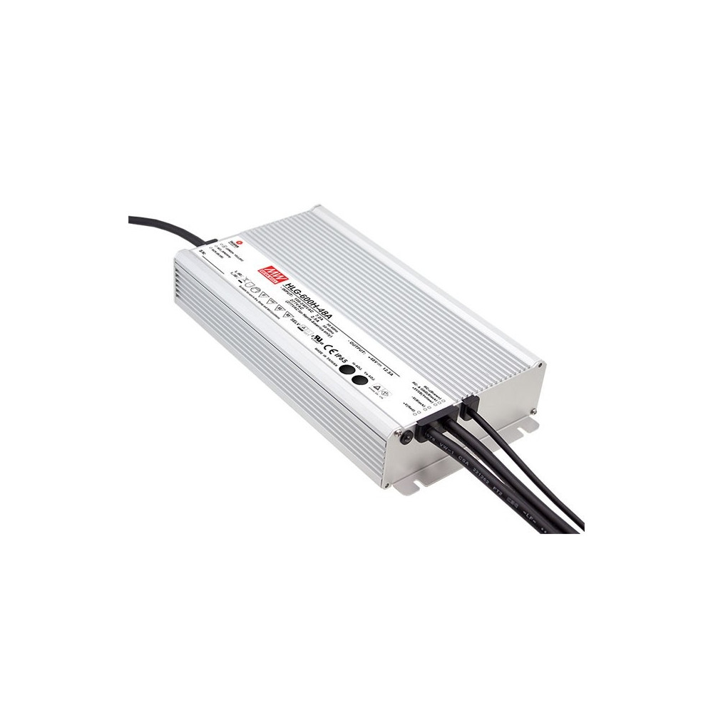 Impulsinis maitinimo šaltinis LED 24V 25A, valdomas, PFC, IP67,MEAN WELL