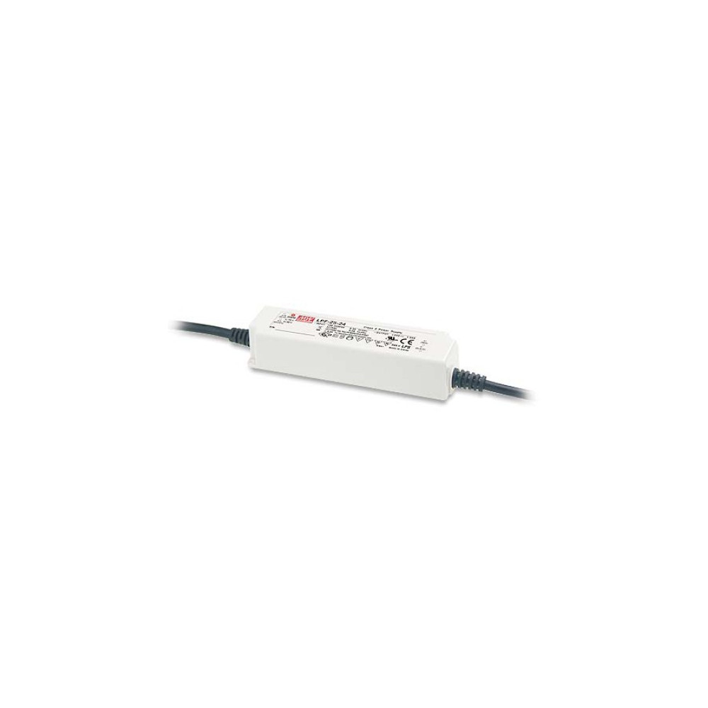 Impulsinis maitinimo šaltinis LED 24V 1.05A, valdomas, PFC, IP67, MEAN WELL