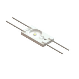 LED modulis, 12V, 1.44W, 1xSMD2835 120lm, su lęšiu 160°, IP67 AKTO