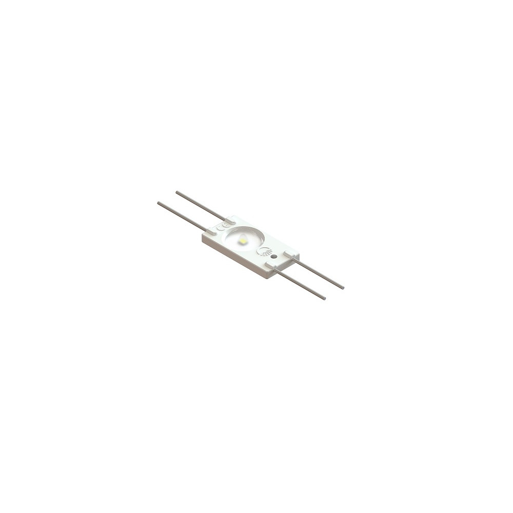 LED modulis, 12V, 1.44W, 1xSMD2835 120lm, su lęšiu 160°, IP67 AKTO
