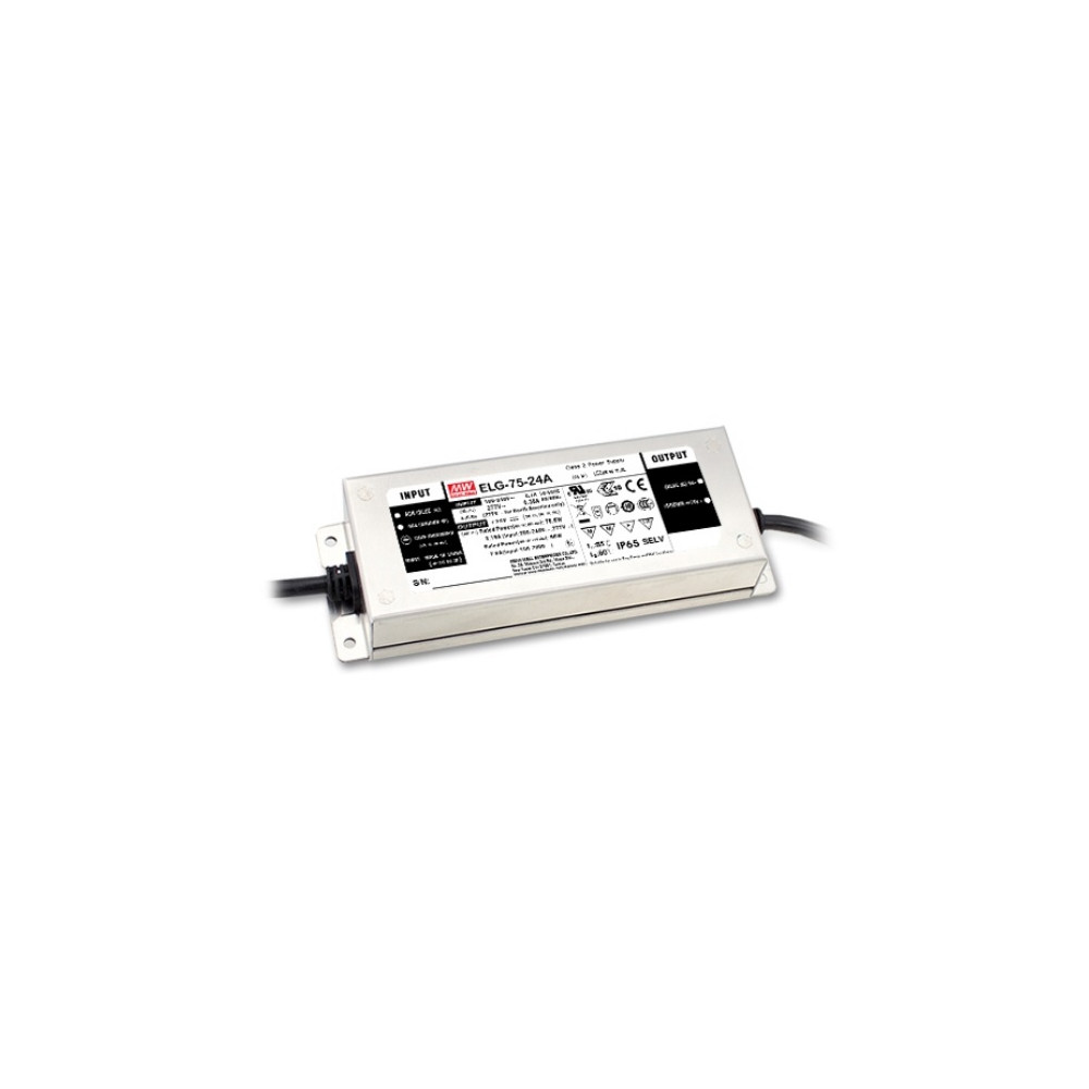 Impulsinis maitinimo šaltinis LED 12V 5A, valdomas DALI, PFC, IP67, MEAN WELL