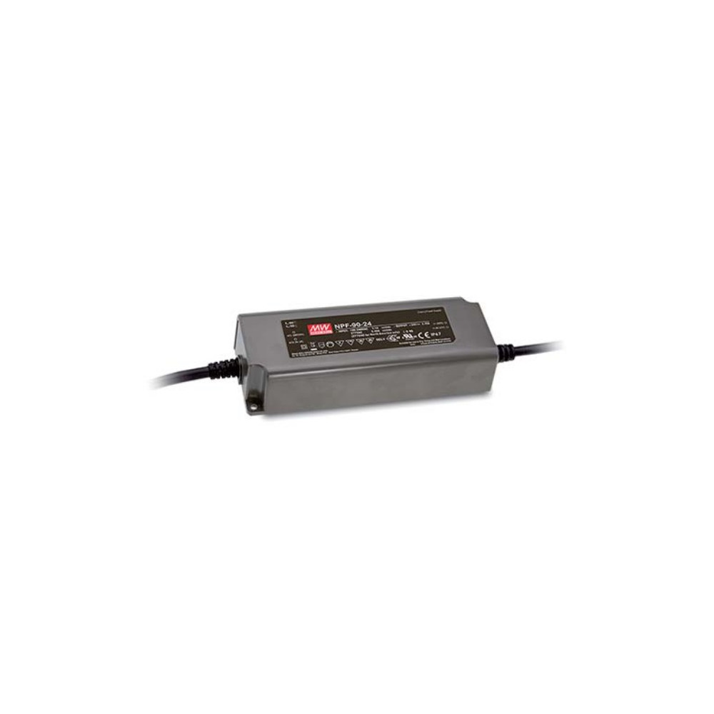 Impulsinis maitinimo šaltinis LED 24V 3.75A, PFC, IP67, MEAN WELL