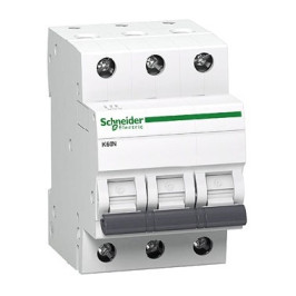 Automatinis jungiklis K60N. 3P, 25A, Kreivė C, 6kA