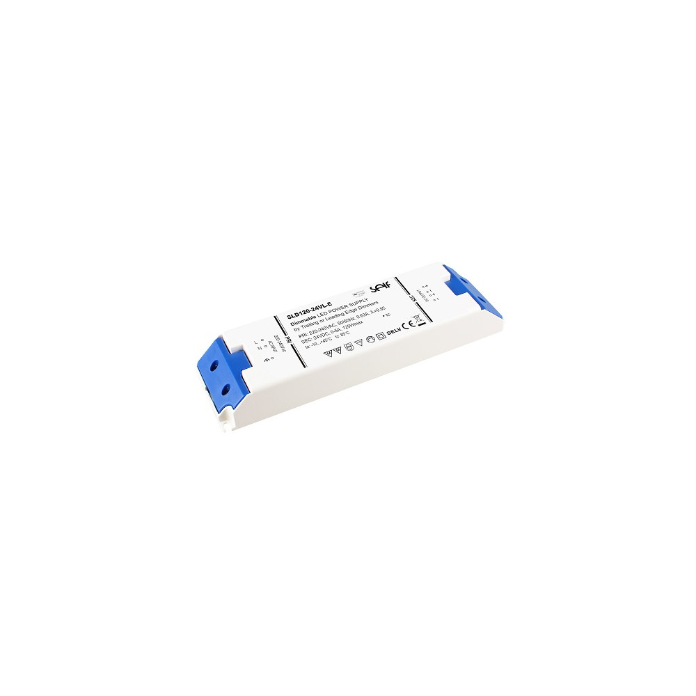 Impulsinis maitinimo šaltinis LED 24V 5A, valdomas TRIAC, IP20, 32x64x223mm, SELF