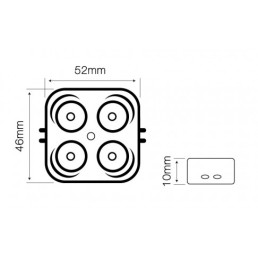 LED modulis, 12Vdc, 3.0W, OSRAM SMD, 285lm, 170°, 6500K IP65, LED line