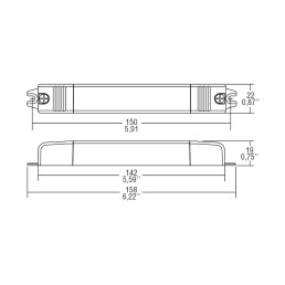 13W maitinimo šaltinis LED 12V 1.08A, IP20, TCI