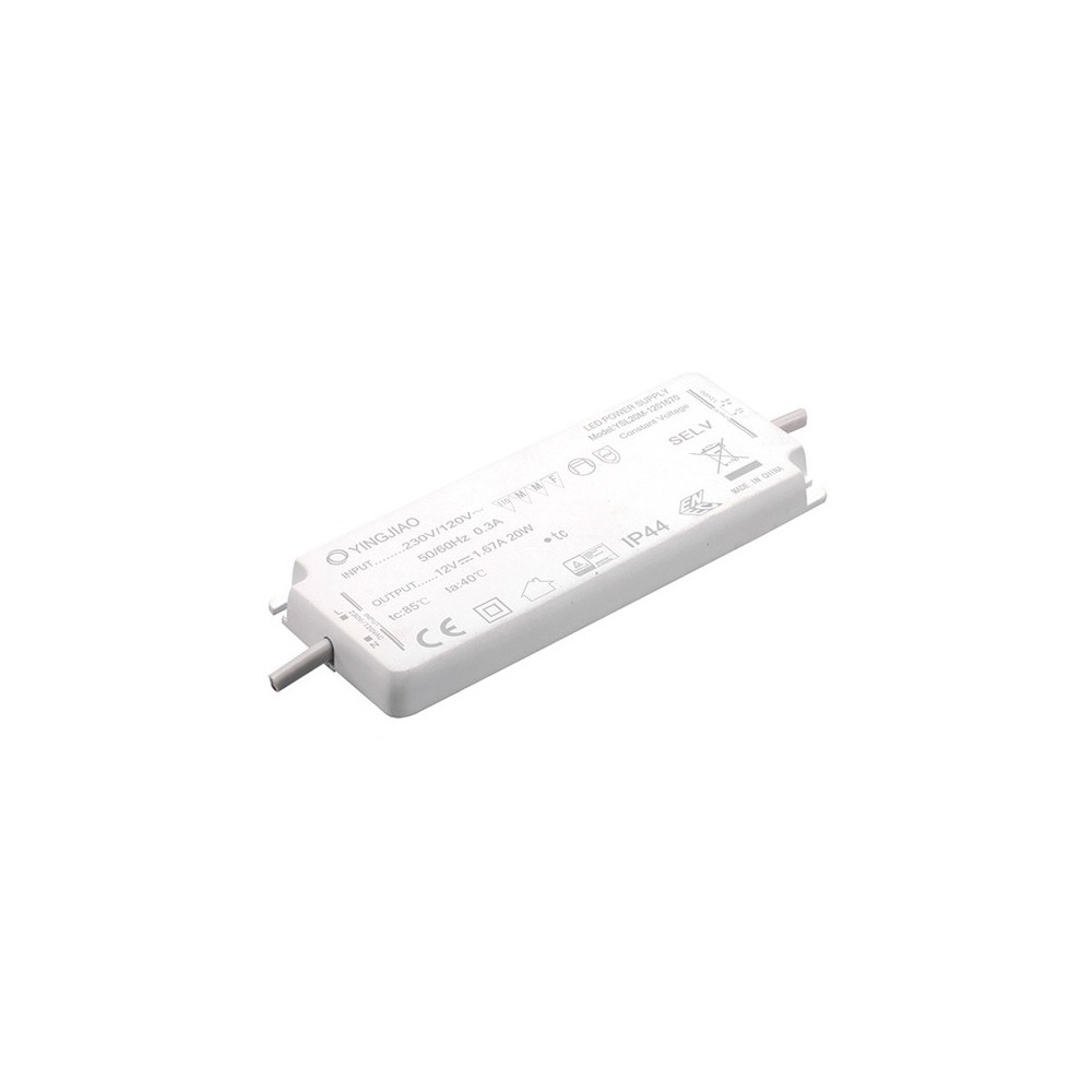 12W impulsinis LED maitinimo šaltinis 12V 1A, IP44, 12x52x132mm