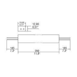 20W maitinimo šaltins LED 24V 0.83A, SLIM, TCI