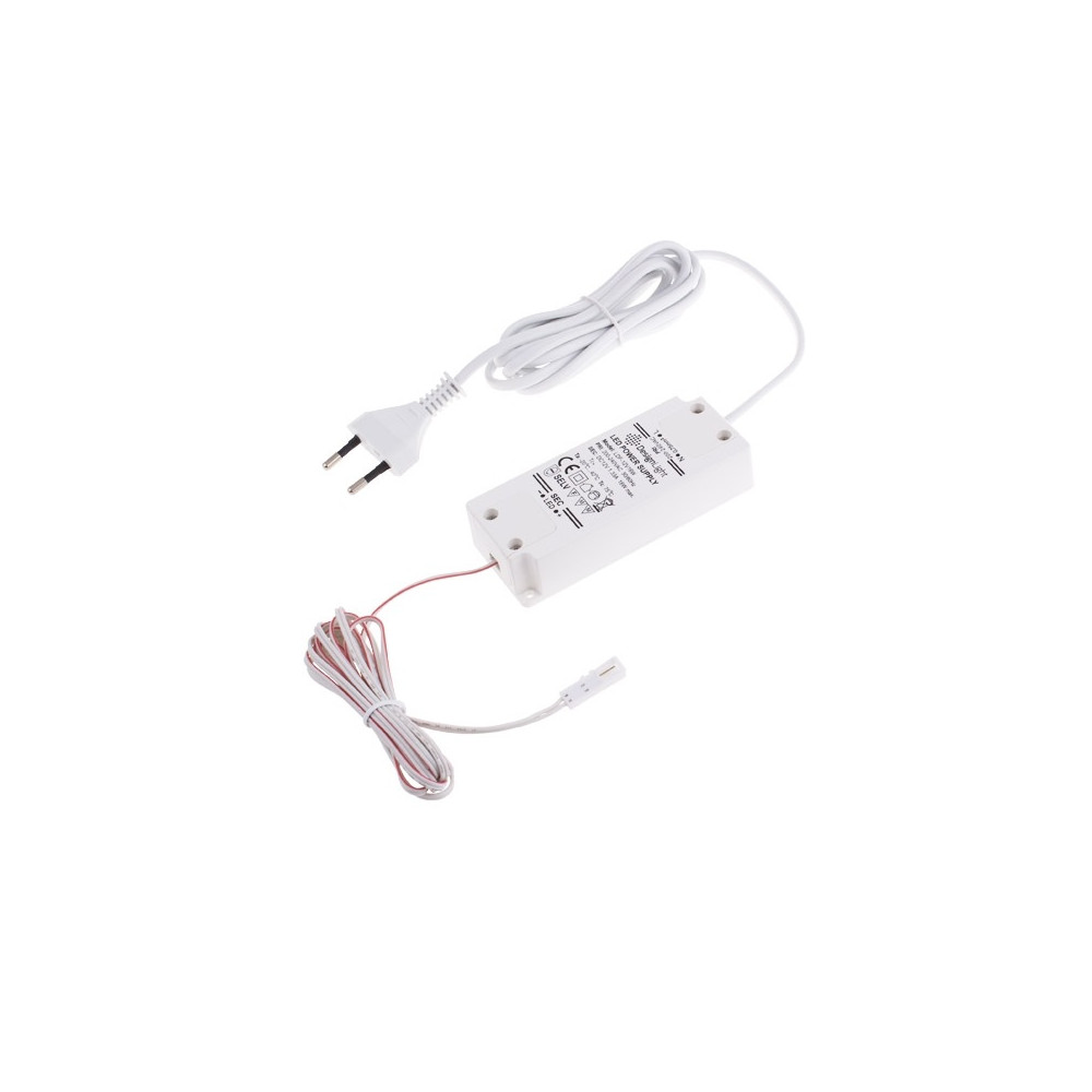 Impulsinis maitinimo šaltinis LED 12V 1.33A, 16W, su kištuku ir L813 jungčių skirstytuvu