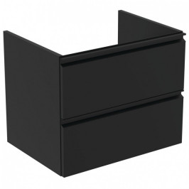 Ideal Standard Tesi pakabinama vonios spintelė 60 cm (600 x 440 x 490) du stalčiai soft close uždarymas matinė juoda