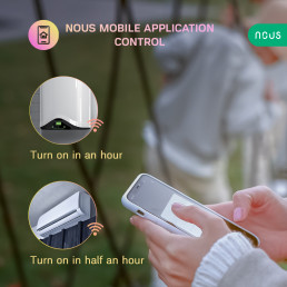 Išmanioji Wi-Fi rozetė A7, 3680W, su energijos matavimo funkcija, TUYA / Smart Life, NOUS
