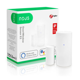 Išmanusis durų/ langų jutiklis E3, ZigBee, TUYA / Smart Life, NOUS