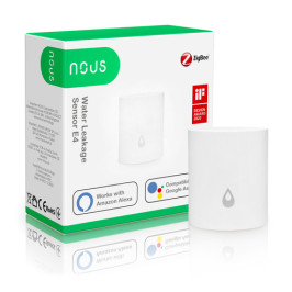 Išmanusis vandens nuotėkio jutiklis E4, ZigBee, TUYA / Smart Life, NOUS