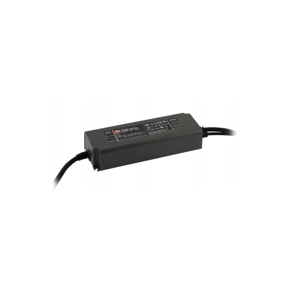Impulsinis maitinimo šaltinis LED 12V 15A, valdomas, PFC, IP67, MEAN WELL