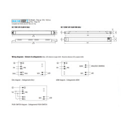 120W impulsinis LED šaltinis 24V 5A, PUSH-DIM, DALI2, TCI