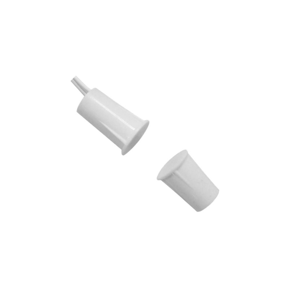 Magnetinis kontaktas įleidžiamas Mini, NC, Ø9x20mm, baltas