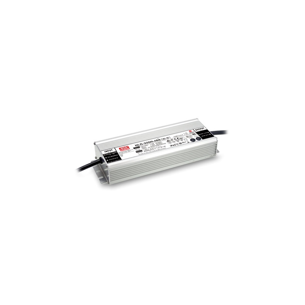 Impulsinis maitinimo šaltinis LED 48V 6.7A, reguliuojamas, PFC, IP65, MEAN WELL