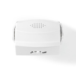 Judesio jutiklis su aliarmo funkcija, 3x AAA, 80dB, baltas