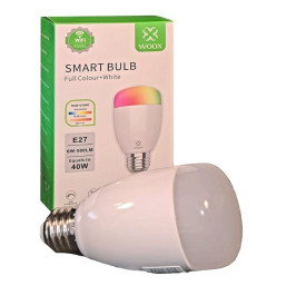 Lemputė LED E27, 230V, 6W, 500lm, 2700K - 6500K, CCT, RGB, išmanioji Wi-Fi, valdoma programėle, TUYA, WOOX