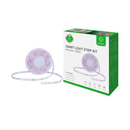 LED juostos komplektas su Wi-Fi valdikliu ir maitinimo šaltiniu, RGB+WW, 5m, 24W, 1000lm, TUYA / Smart Life, WOOX