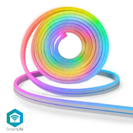 LED juostos komplektas NEON FLEX Wi-Fi, su pulteliu ir maitinimo šaltiniu 24V, 32W, 5m, 192lm/ m, RGB IC skaitmeninė IP6...
