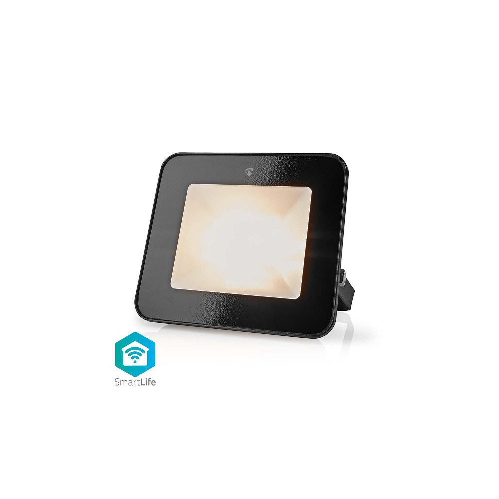 Išmanusis LED lauko šviestuvas 230V AC, 20W, 1600lm, RGB+CCT 2700 - 6500K, IP65, valdomas WiFi, Nedis Smart Life