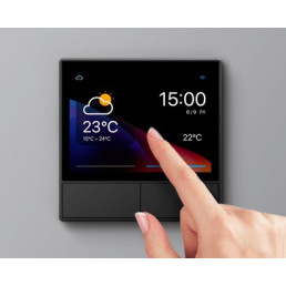 Išmanių namų sistemos valdymo panelė, jautri lietimui, su LCD ekranu ir temperatūros sensoriumi, SONOFF