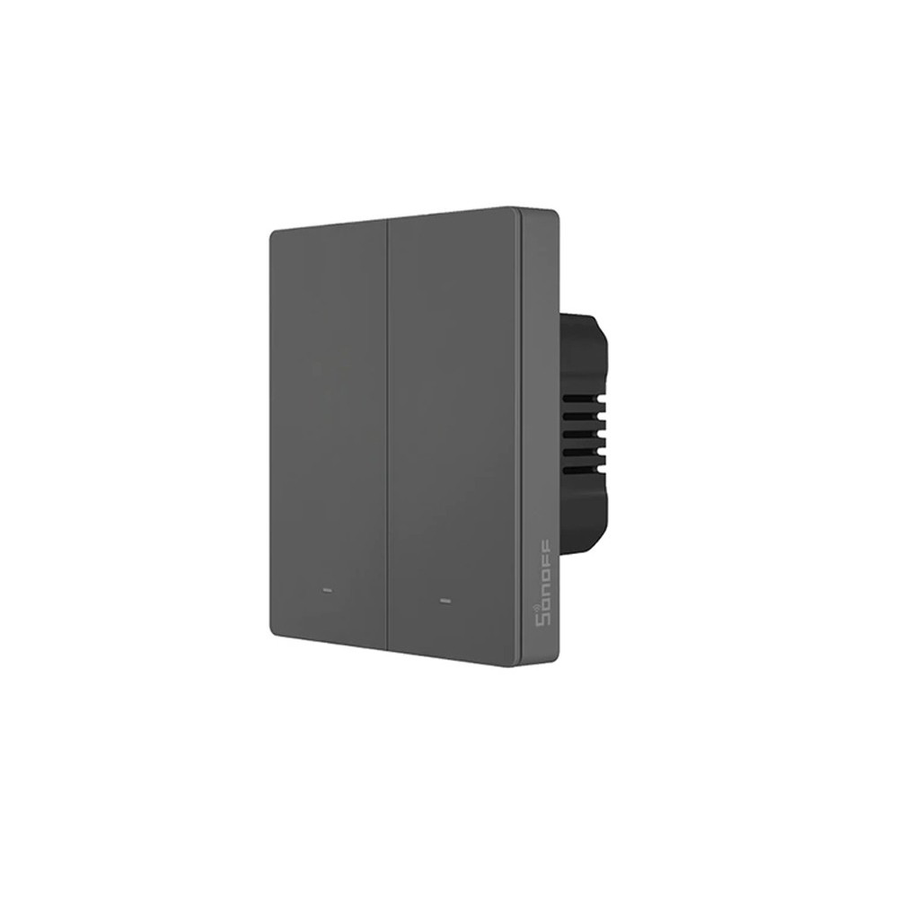 Išmanusis Wi-Fi sieninis jungiklis M5-2C-80, 100-240V AC, 2x5A, SONOFF