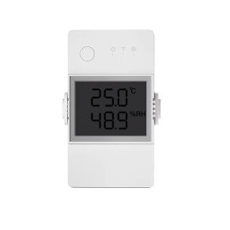 Išmanusis Wi-Fi temperatūros ir drėgmės valdiklis THR320D, 20A, LCD, DIN, TH Elite, SONOFF