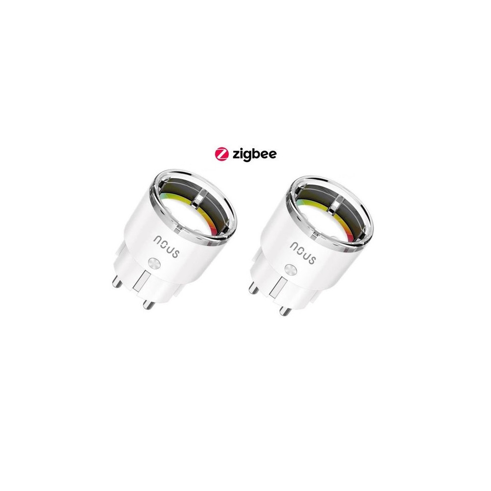 Išmanioji ZigBee rozetė (2vnt. kompl.) A1Z, 3450W 15A, su energijos matavimu, TUYA / Smart Life, NOUS