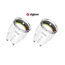 Išmanioji ZigBee rozetė (2vnt. kompl.) A1Z, 3450W 15A, su energijos matavimu, TUYA / Smart Life, NOUS