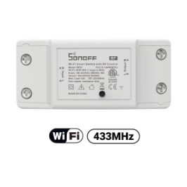 Išmanusis jungiklis, 230VAC, 2200W, RFR2, 1-kanalo, valdomas Wi-Fi ir RF, Sonoff