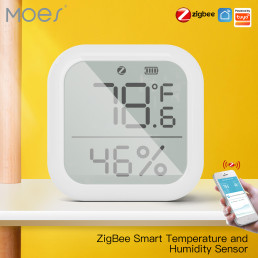 Išmanusis bevielis patalpos temperatūros ir drėgmės jutiklis, ZigBee, TUYA / Smart Life